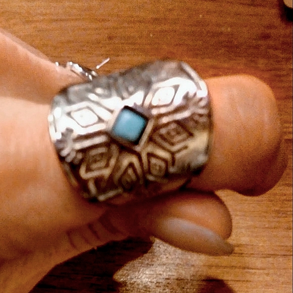 🌟New, Silver and Turquoise Ring
